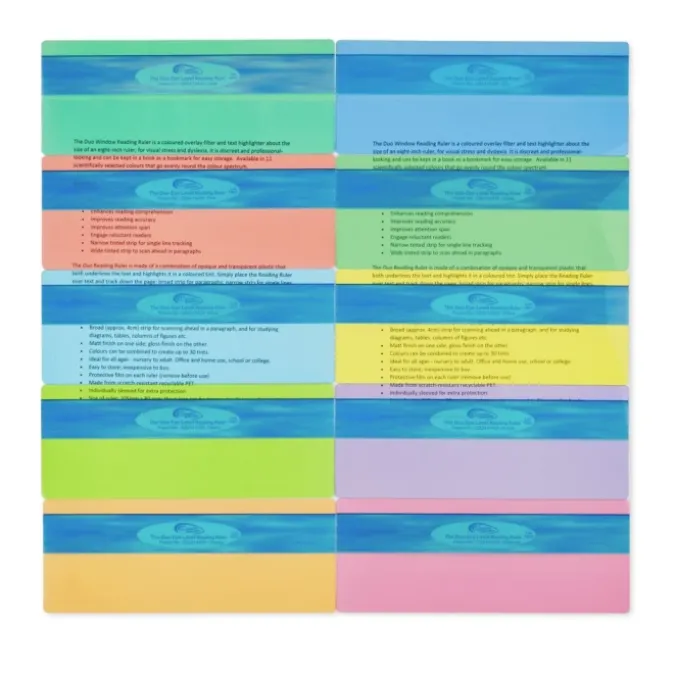 Règles de lecture colorées - surligner x 10
