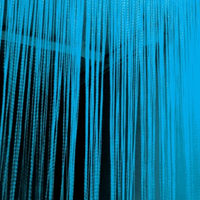 Rideau de fibres optiques interactif
