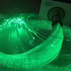 Source de lumière interactive pour fibres optiques
