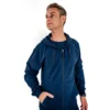 Sweat à capuche zippé adulte - Bleu