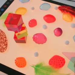 Table lumineuse multicolore