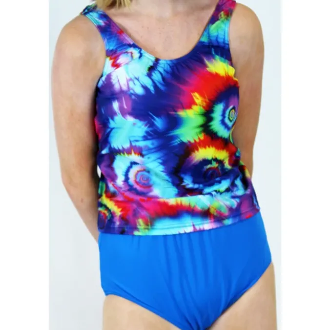 Tankini incontinence enfant - Tie dye