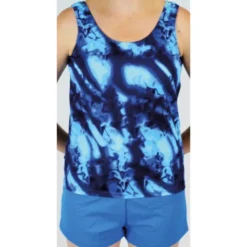 Tankini incontinence femme - Bleu multi