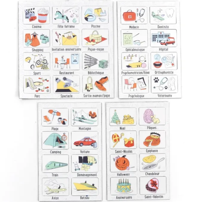 Toutes les activités (magnets soins, fêtes, voyages, sorties, activités)