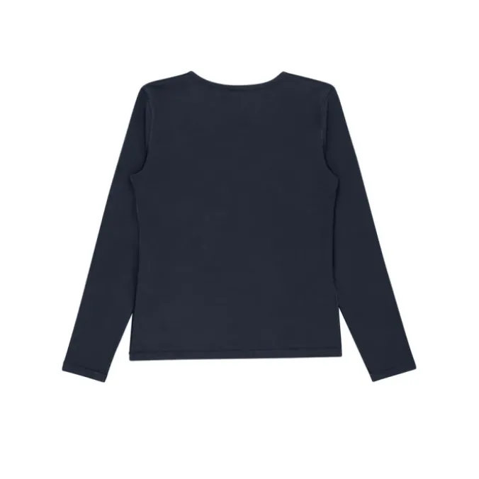 T-shirt enfant ultra doux manches longues - Bleu