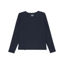 T-shirt enfant ultra doux manches longues - Bleu