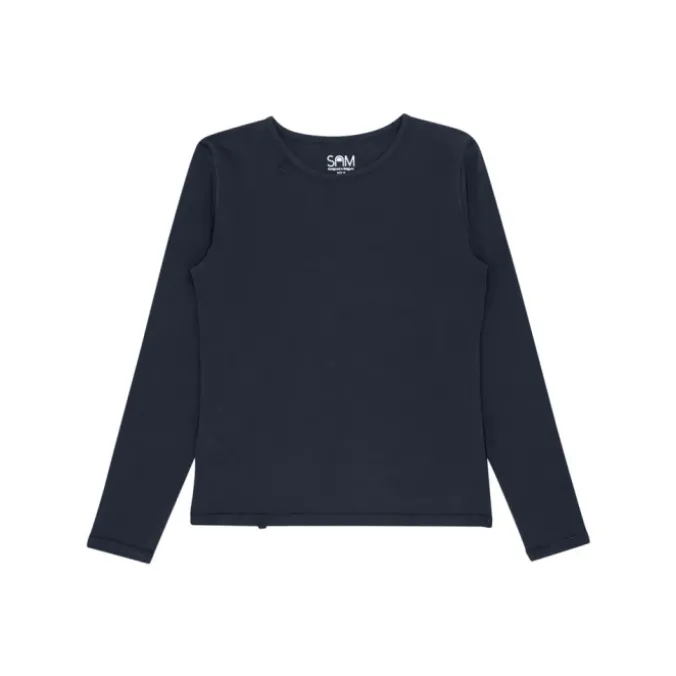 T-shirt enfant ultra doux manches longues - Bleu