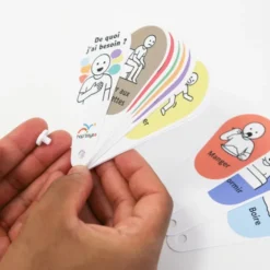 Éventail « De quoi j'ai besoin ? » - version colorée
