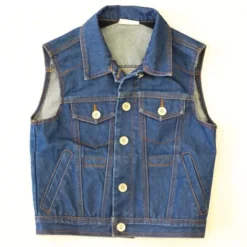 Veste en jean sans manche lestée