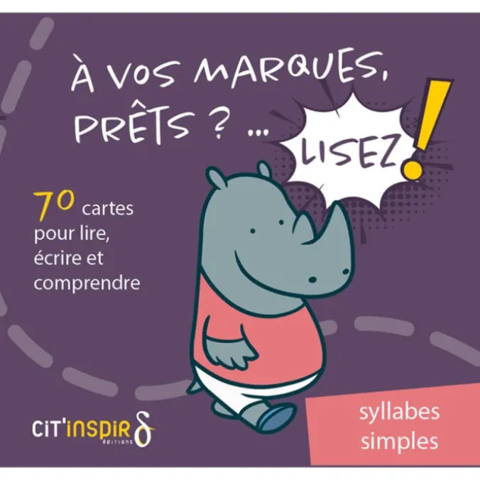 À vos marques... prêts... - Lisez ! 70 cartes Syllabes simples